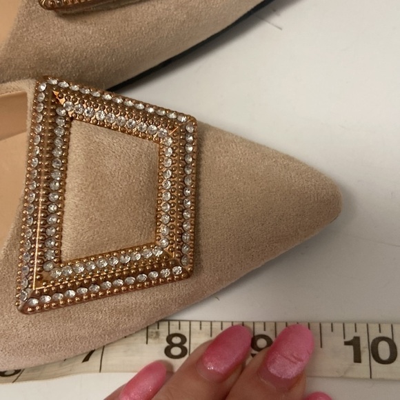 Lilang Shoes LikangxieYe Size 6 buff colored women’s flats pointed toe suede $65 - Picture 7 of 10